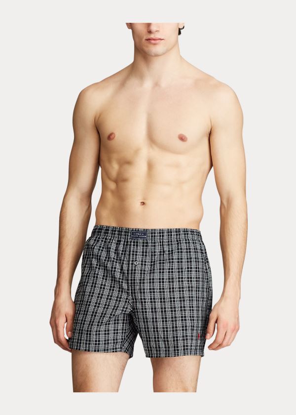 Men's Polo Ralph Lauren Woven Cotton Boxers | 504873CNQ